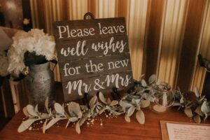 Sign In Table Decor for Wedding Reception